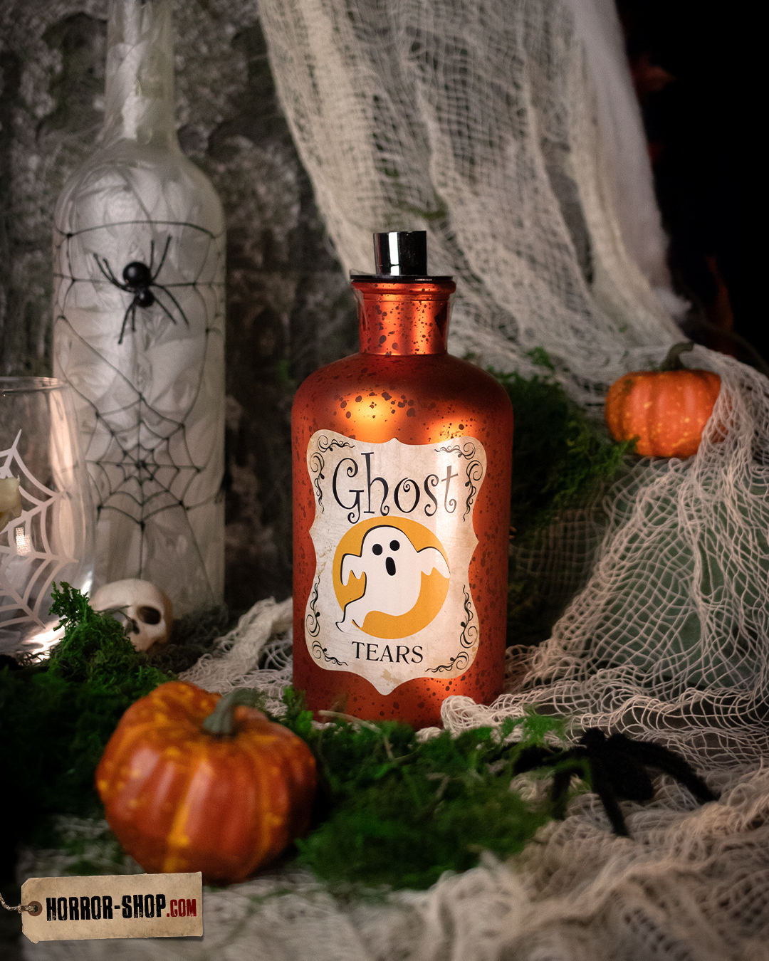 5er-Set Quecksilberglas Weihnachtsbäume Mit LED - Goldene Tischdekoration