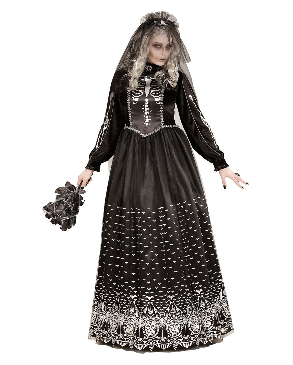 Day Of The Dead Skeleton Bride Costume