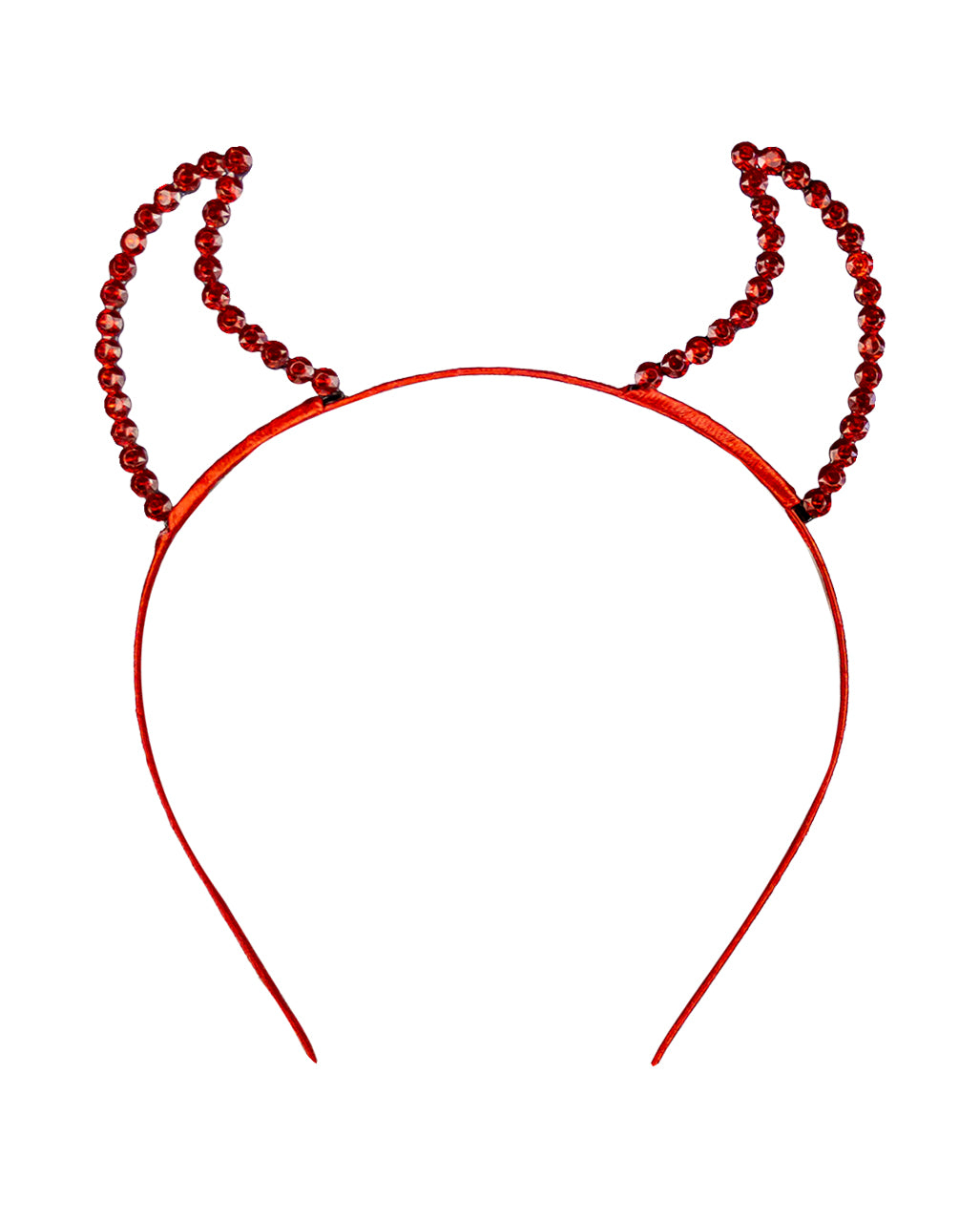 Teufel Mädchen Glitzer Haarreif | Kopfband Für Kostüm & Halloween | Einheitsgröße, Rot Glitzernd