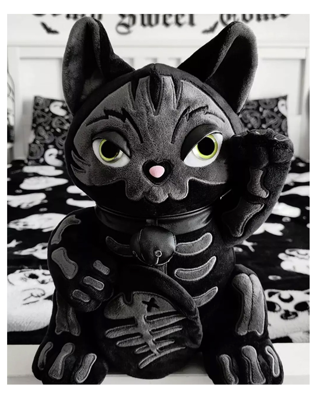 Killstar Vaso Neko Nero Lucido - Complemento d'Arredo Gothic Moderno
