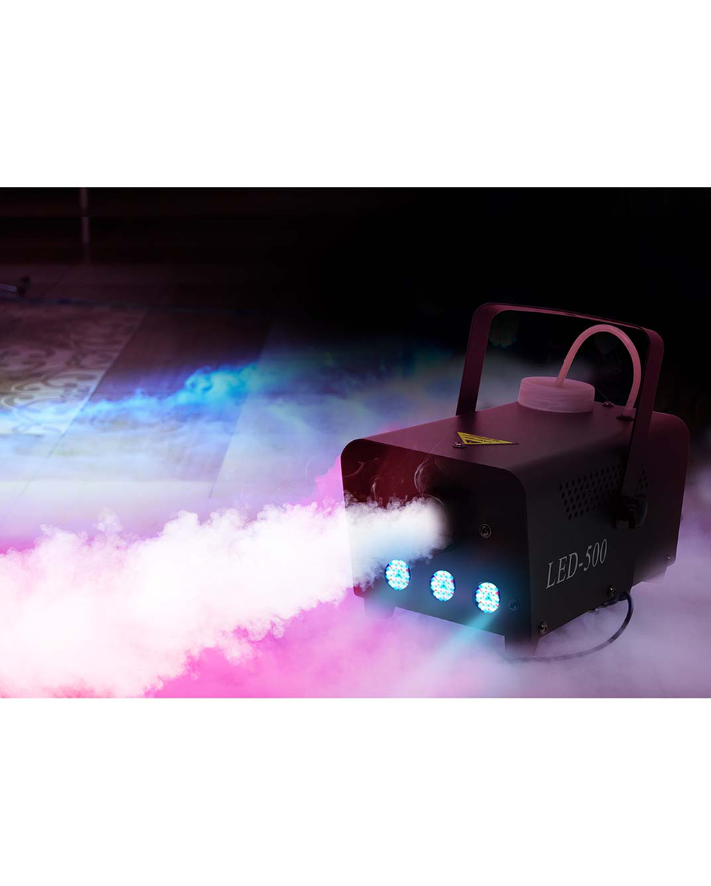 Small Fog Machine With Colored LEDs & Remote Control 500W | Horror-Shop.com