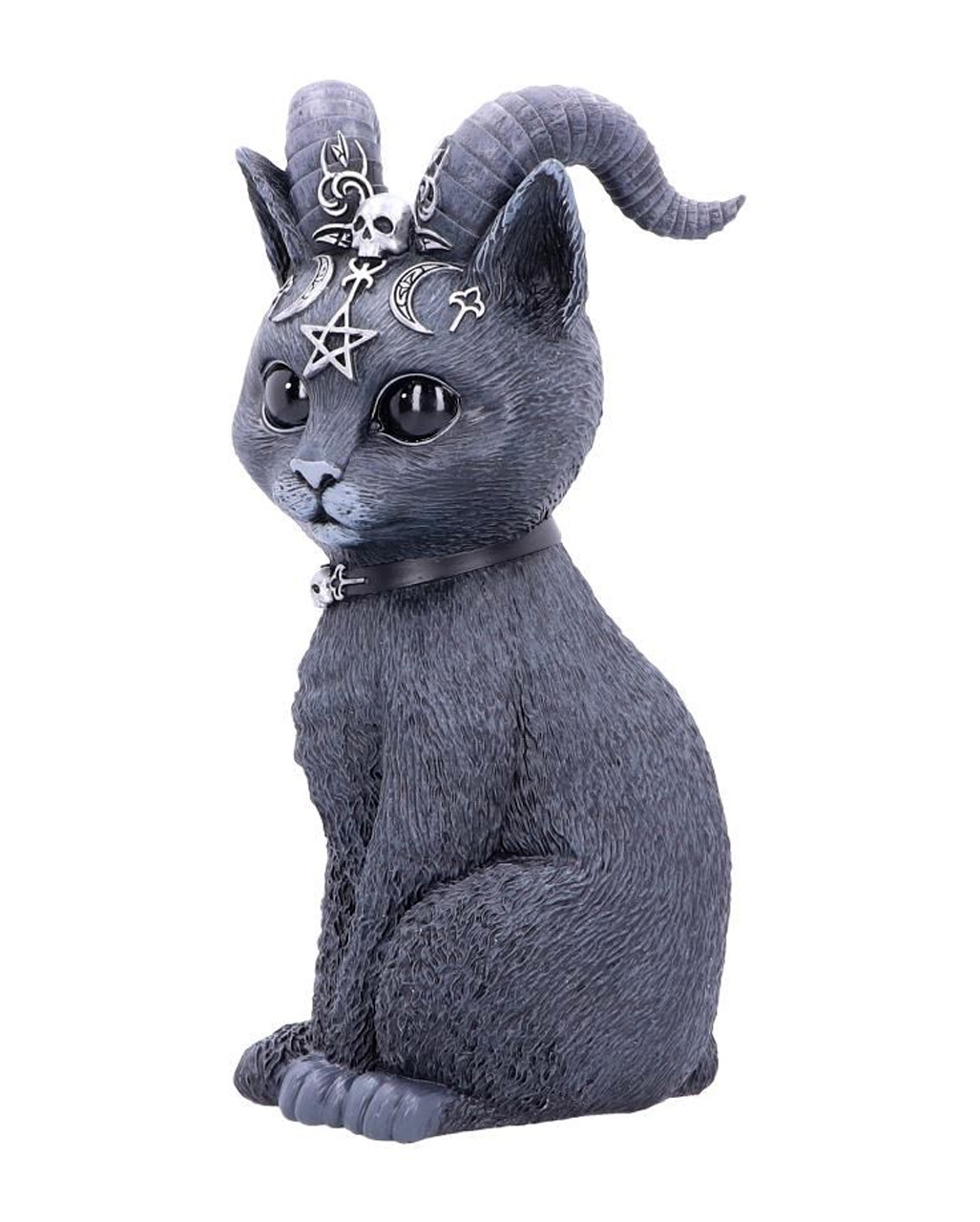Deko Figur Gothic Grufti Grusel 666 Halloween Horror putzige Katze 