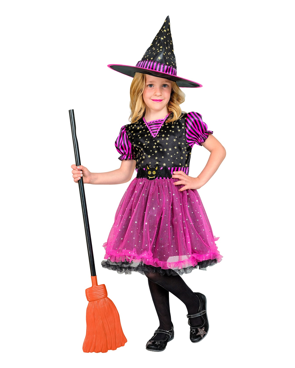 Pink Glitter Witch Kids Costume order | Horror-Shop.com