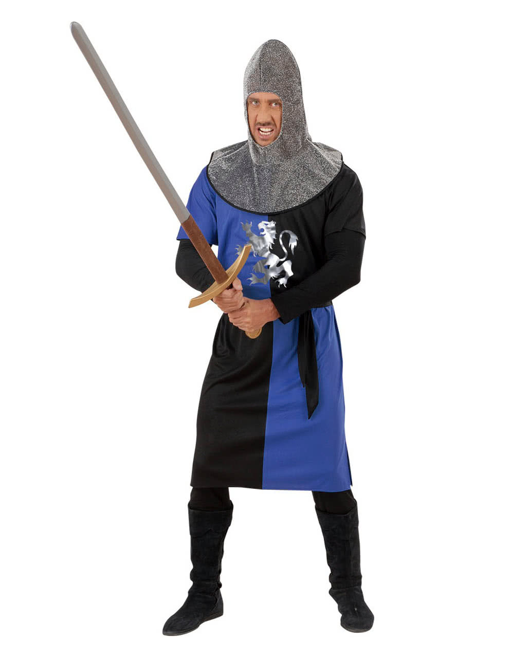 Knight costume blue / black Gr. S | Medieval knights lining | horror ...