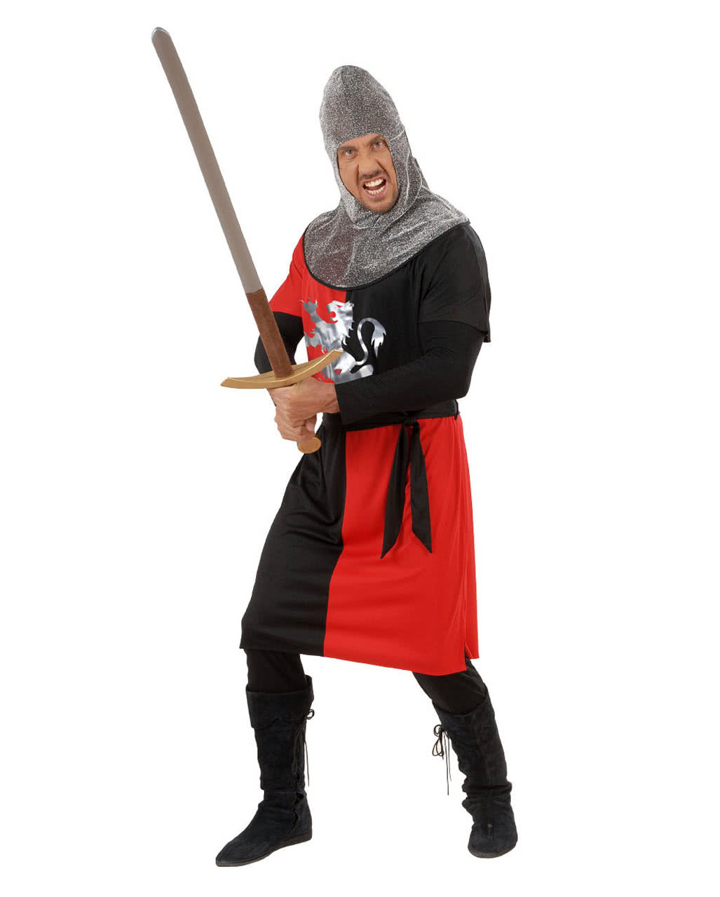 Knight costume red / black Gr. S | Cool knight costume for true heroes ...