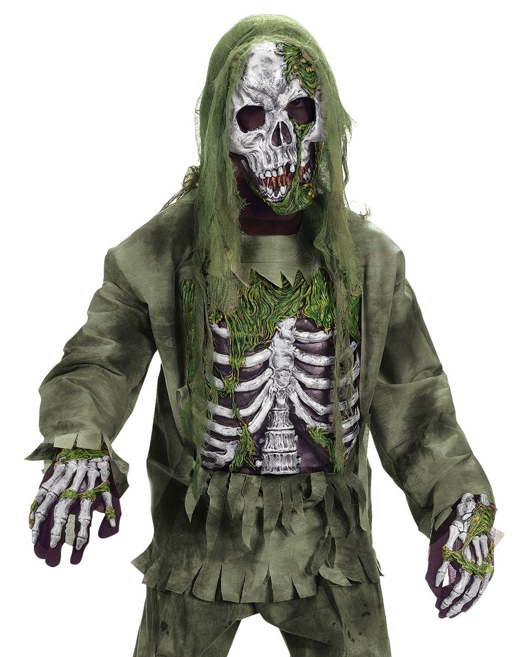Skeleton Zombie Deluxe Child Costume for Halloween | horror-shop.com