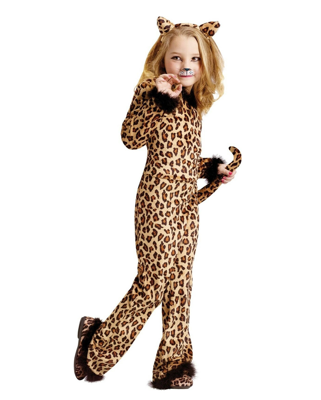 Susser Leopard Kinderkostum Fur Fasching Horror Shop Com