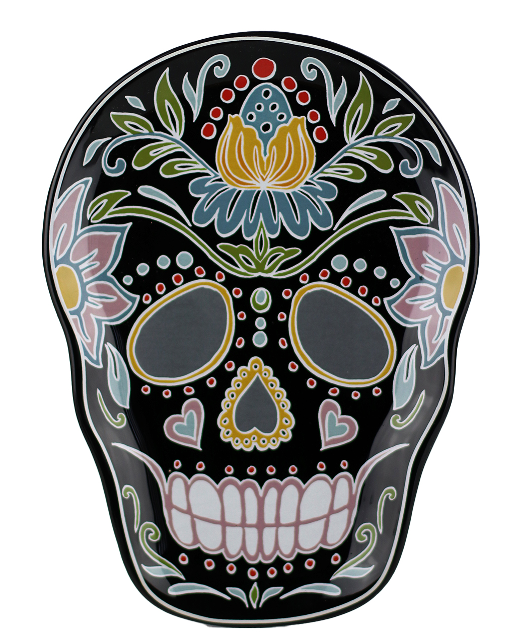 Sugar Skull Plate Set Of 4 | Halloween Homeware | Horror-Shop.com