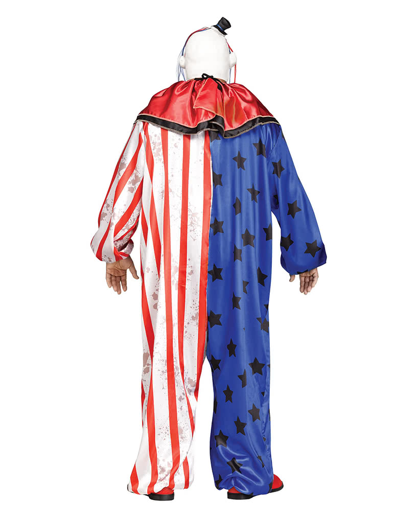 Horror circus clown costume with mask PLUS SIZE Halloween Costume