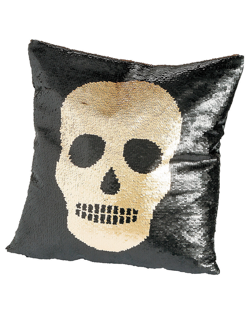 glitter flip pillow