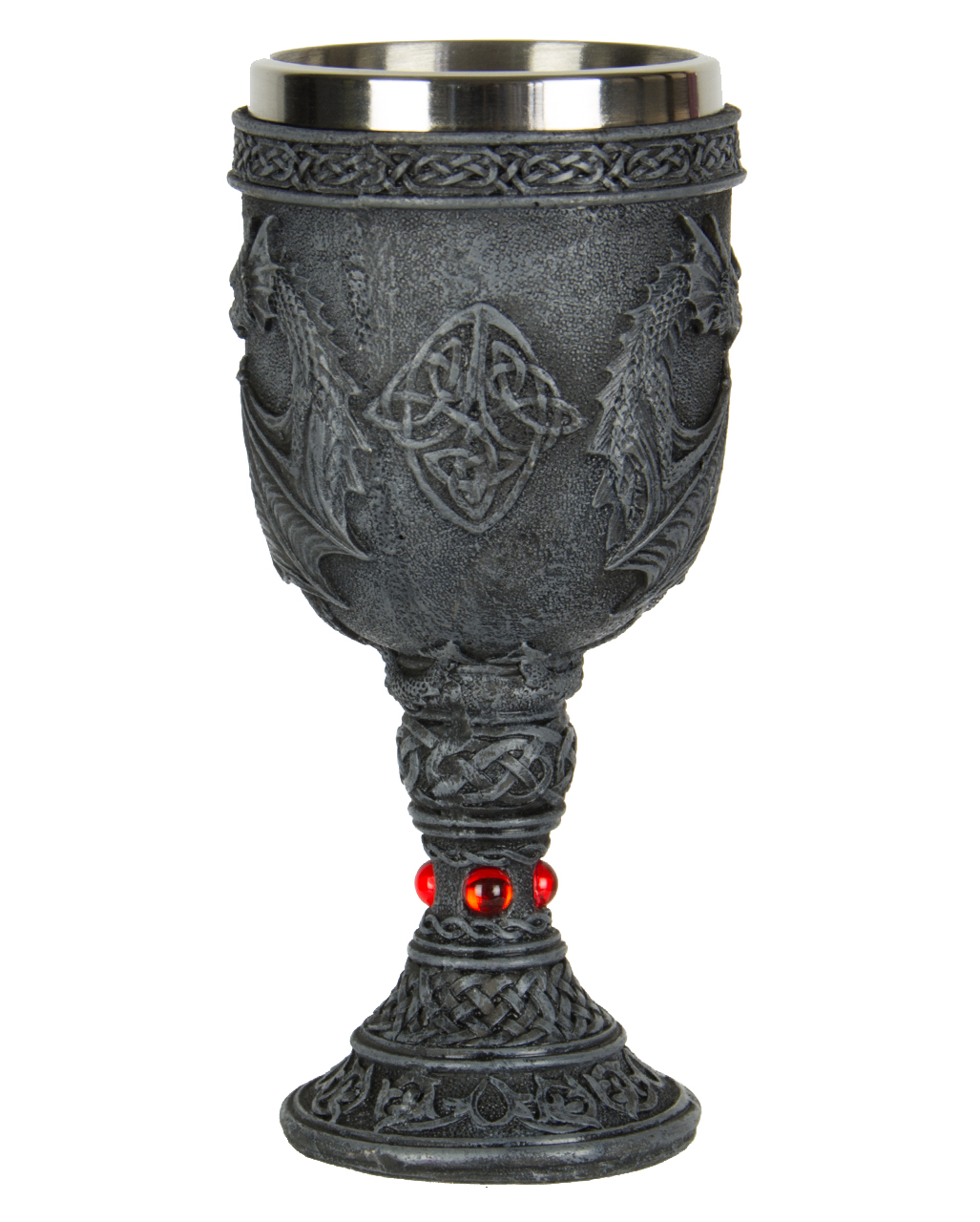 CUZOKOLA Drachen Weinkelch Edelstahl - Mittelalterlicher Kelch 200ml