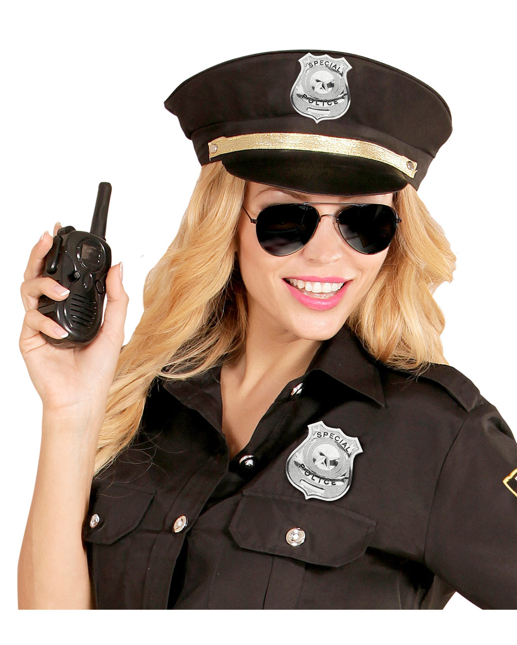 Lot De 2 Badges De Police En Métal Argenté – Accessoires De Jeu De Rôle Et Déguisement – Halloween, Carnaval, Fête Costumée