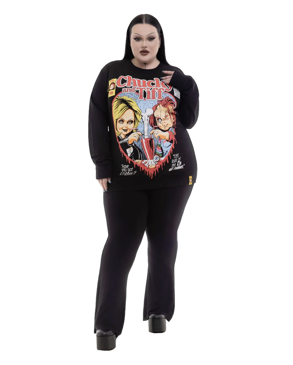 KILLSTAR Chucky & Tiff Forever Sweatshirt | Buy Gothic