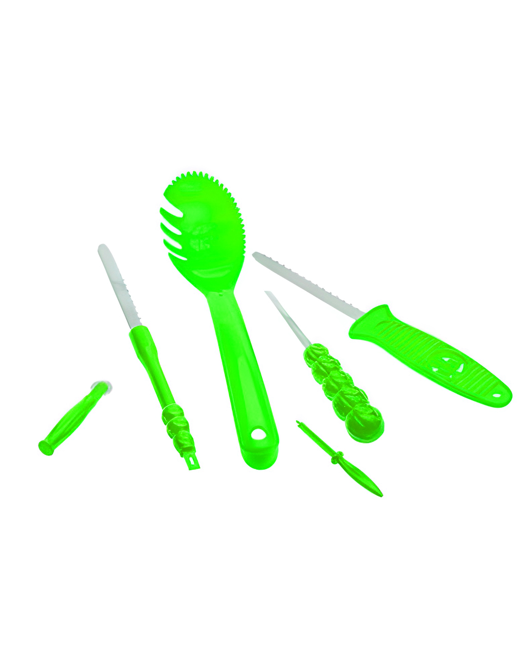 OdiuK Kürbis Schnitzset 10-teilig - Mit 6 Vorlagen Aus Edelstahl Für Halloween Dekoration