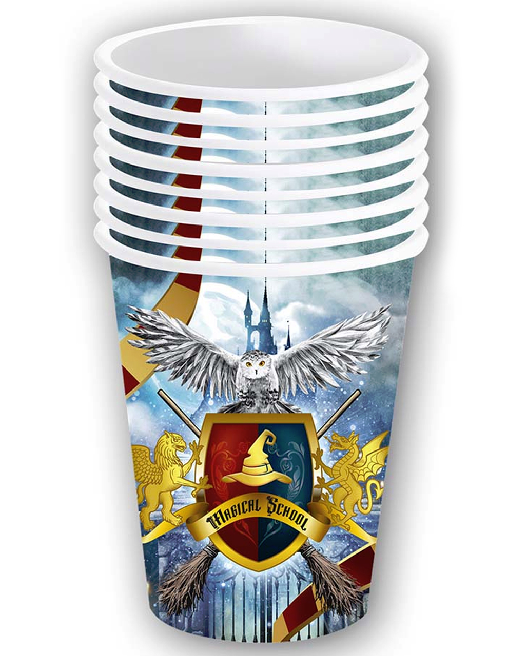 Magical School Sorcerer's Apprentice Paper Cups 6pcs. | Horror-Shop.com