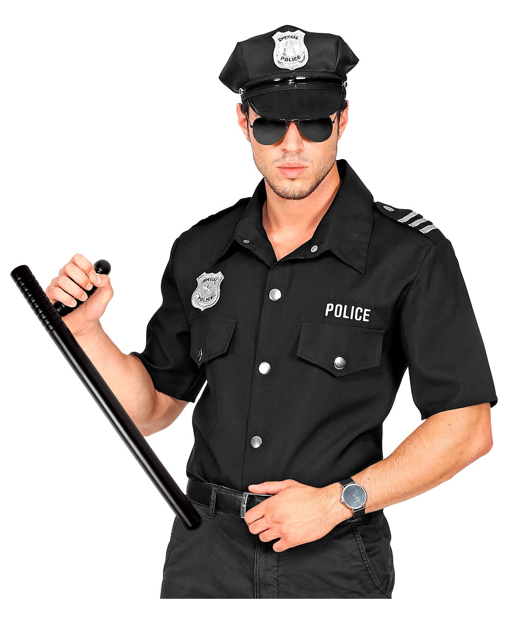 Amscan Black Plastic Police Club Costume Accessory