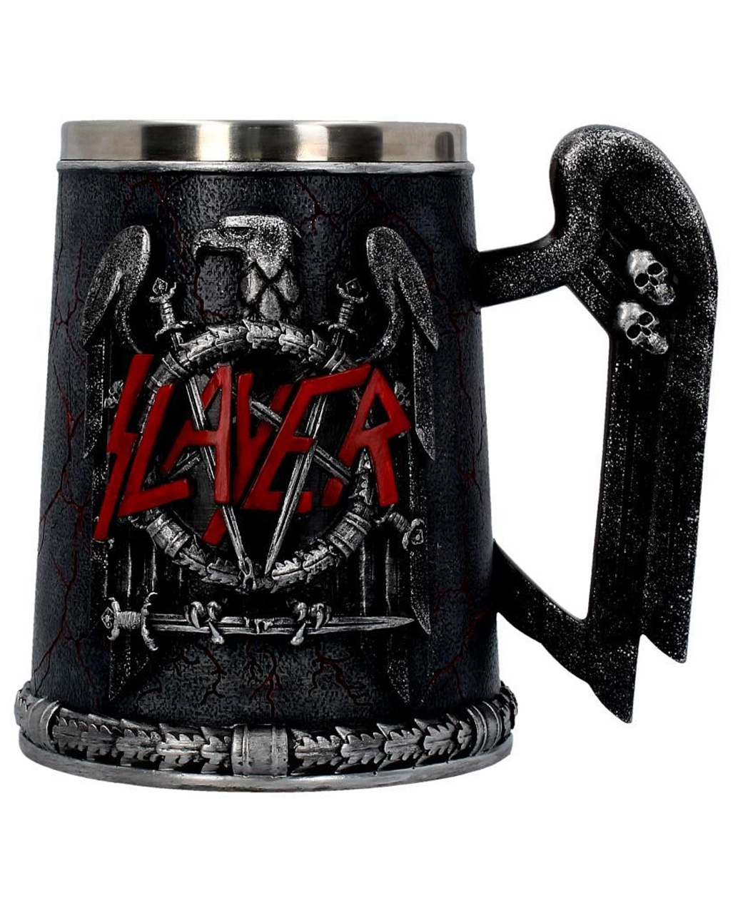 Slayer Eagle Set Orecchini A Lobo Color Argento – Design Aquila Metal