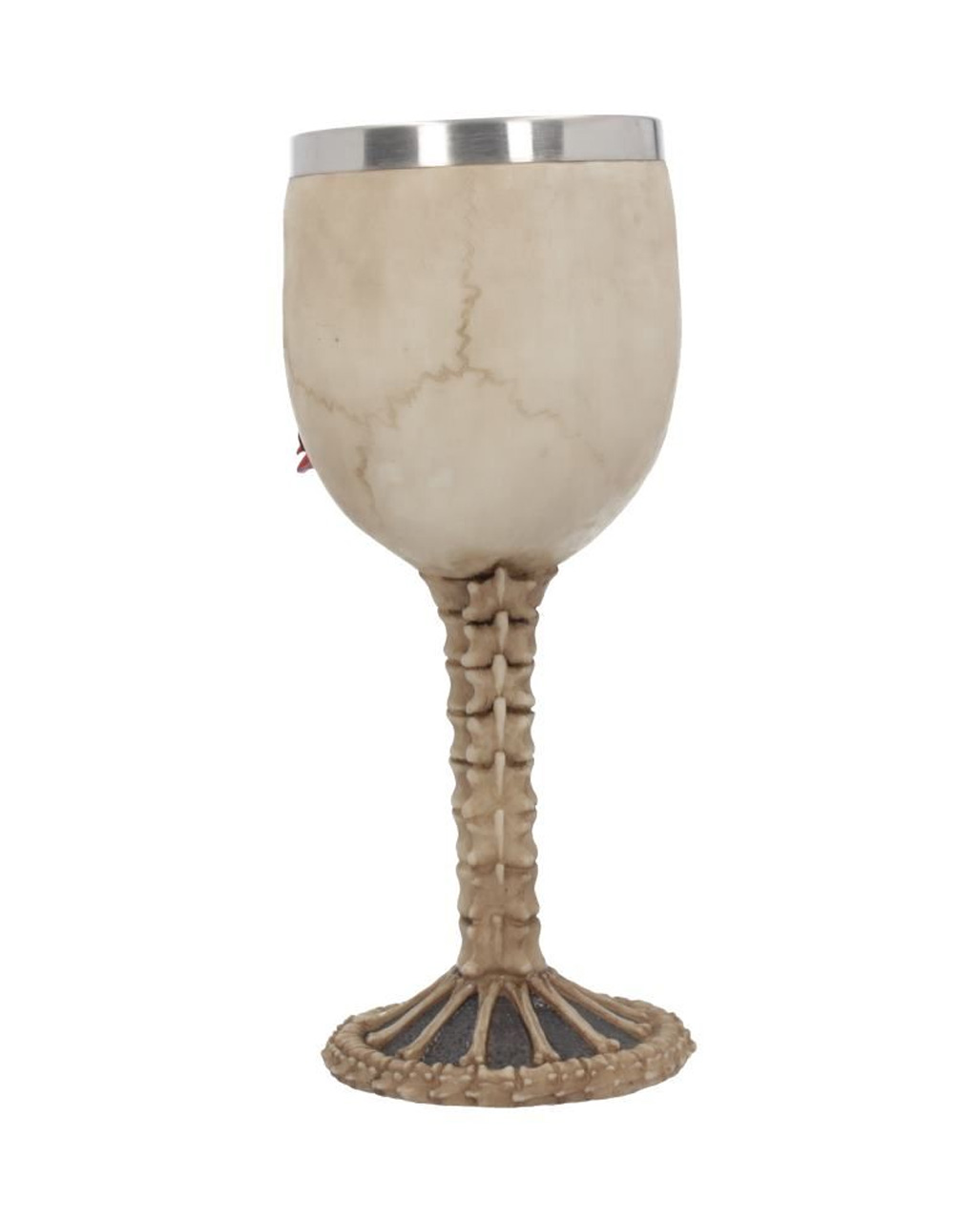 Skull Goblet With Rose for Halloween & Gothic Party