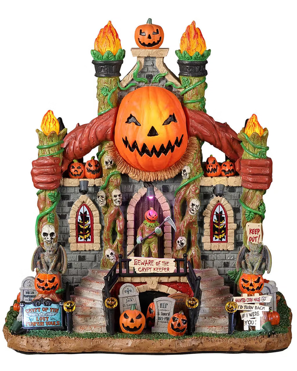 Lemax Spooky Town Crypt Of The Lost Pumpkin Souls 🎃