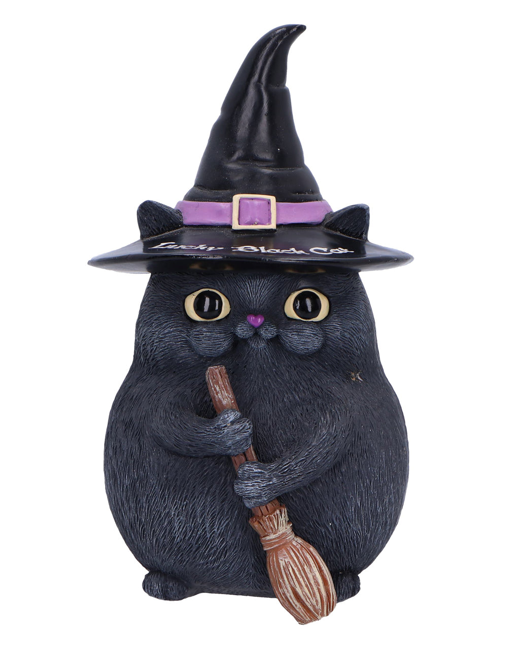 Halloween Gartenflagge – Schwarze Katze Mit Hexenhut & Kürbis, 30,5x45,7 Cm, Doppelseitig, Wetterfest