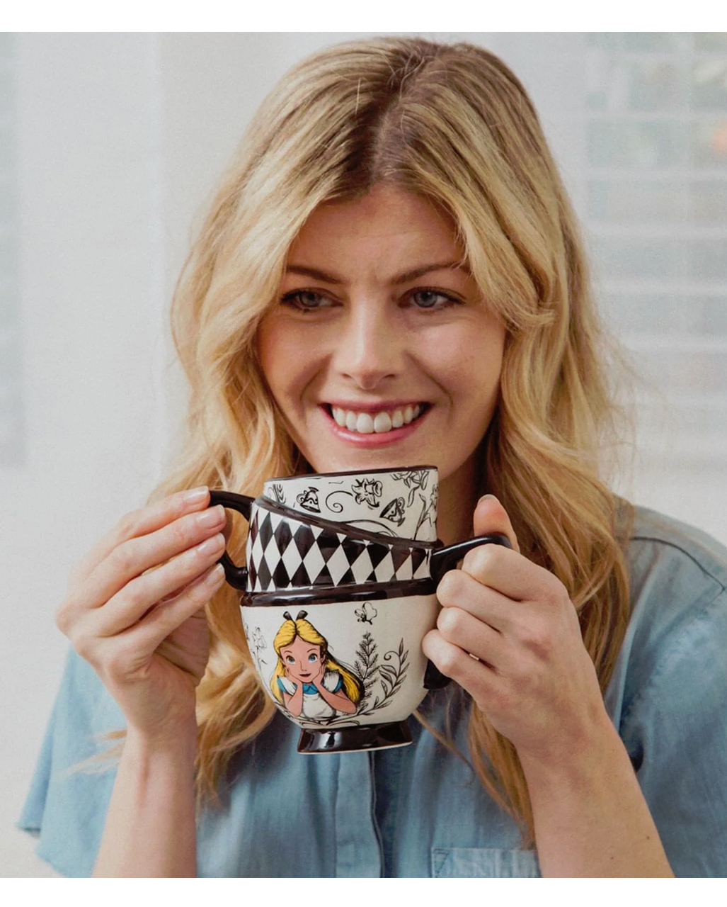 Disney Alice In Wonderland Stacked Teacup | Gift idea | Horror-Shop.com
