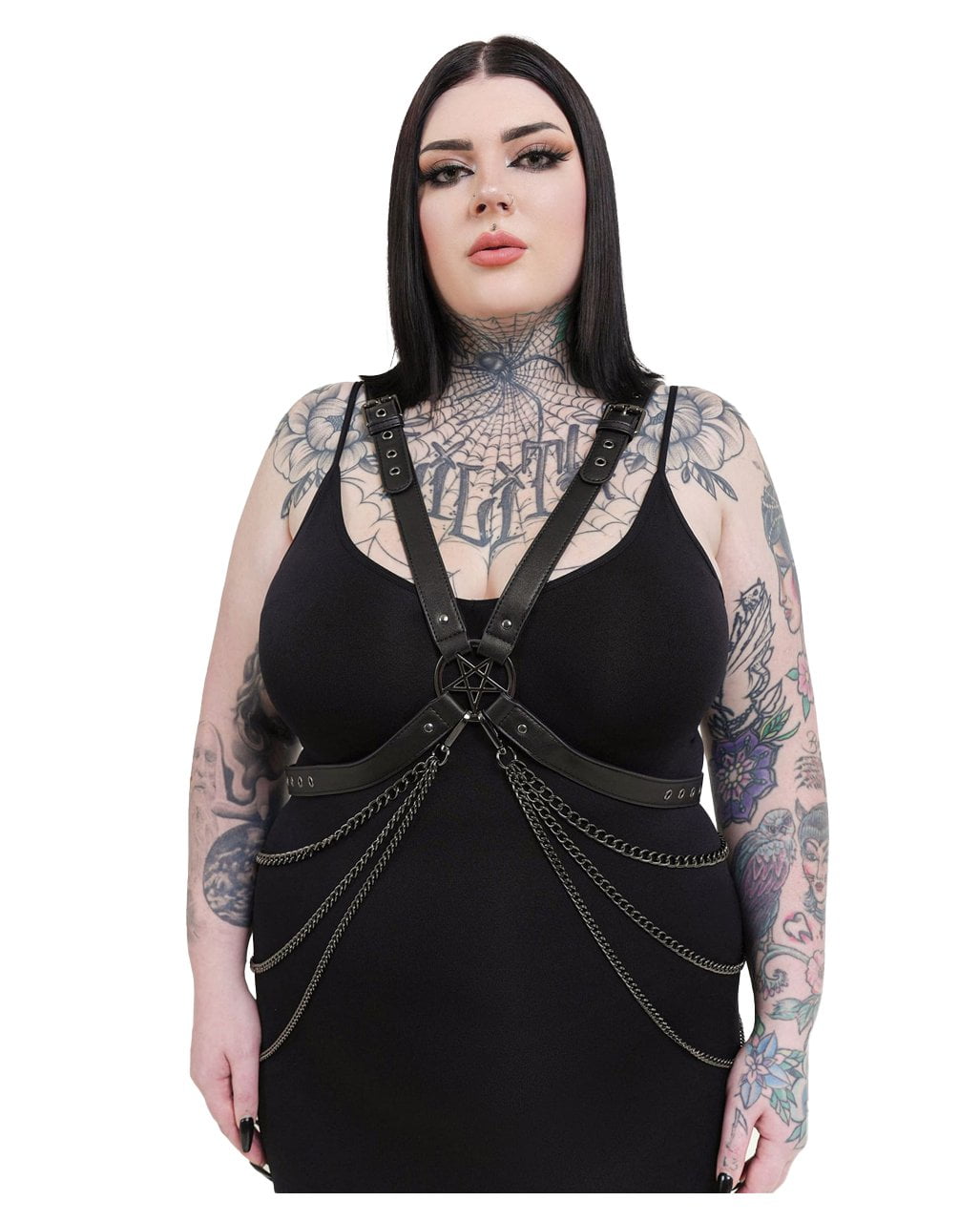 Killstar Death Moth Leg Harness Gothic XL/XXL Heavy Metal Body Harness | Killstar Australia | Goth Punk  main image 4